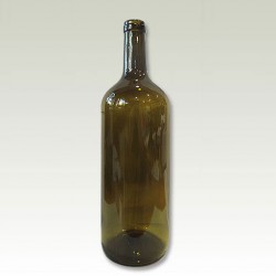 Round green glass bottle with cap 1500ml