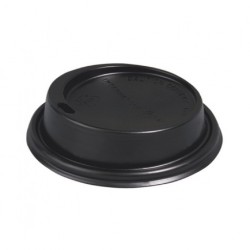 Sip lid for Styrofoam cup 8-12oz and Paper cup 8-12oz slim 100pcs black