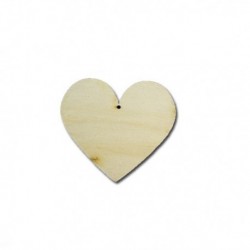 Wooden heart 10pcs
