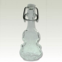 Glass bottle Violin with cork 40ml