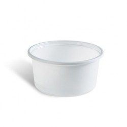 Round container 500gr with lid 10pcs