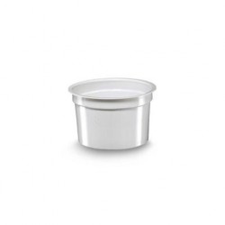 Round white plastic container N215 50pcs