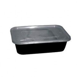 PET container 750ml with lid 50pcs