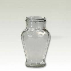 Amphora glass jar 314ml with metal lid