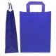 Τσάντα χάρτινη πλακέ μπλε