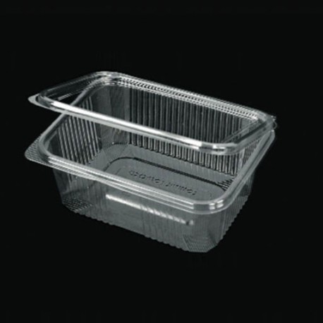 PET 1250ml container with intergrated lid
