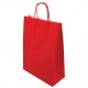 Paper bag twisted red