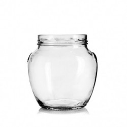 Ohio glass jar 370ml with metal lid