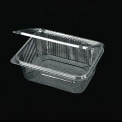 PET container 1000ml with intergrated lid 10pcs