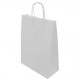 Paper bag twisted white