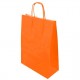 Paper bag twisted orange