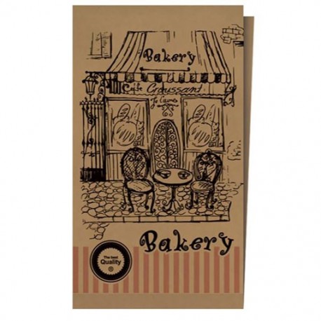 Craft paper sachets for bakery shops