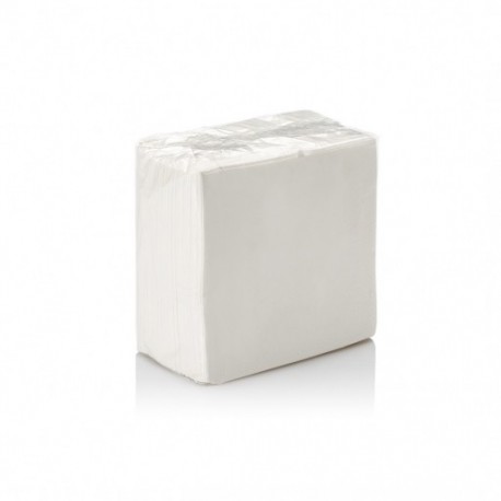 Χαρτοπετσέτα πολυτελείας 40x40cm 100τμχ λευκή διπλωμένη 1 προς 8