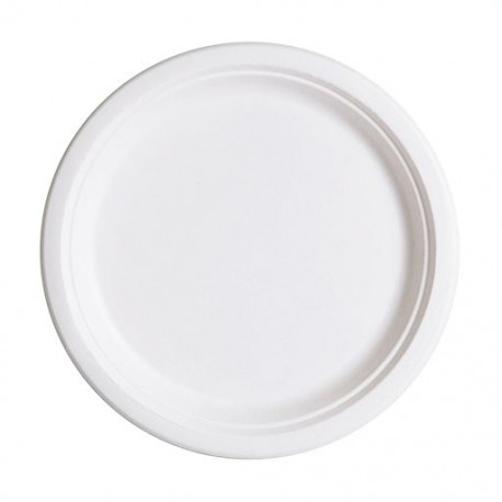 Πιάτα χάρτινα λευκά 50τμχ
